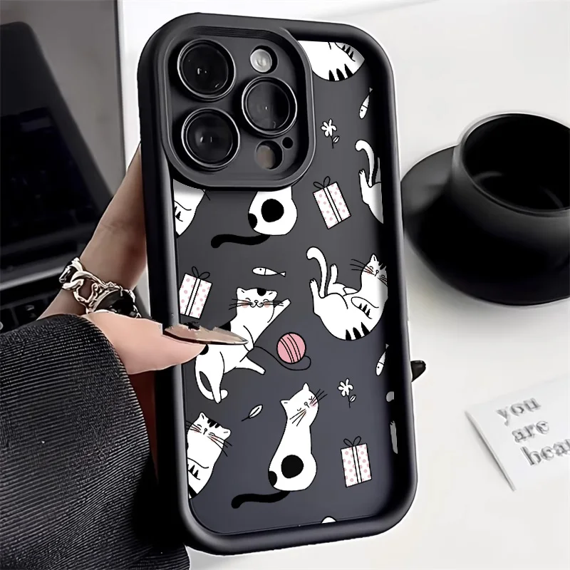 Graffiti Cat Case pre Infinix Hot 30 20 11 10 9 Hra 50 40 Spark 10 20 Pro 10c GO 2024 Camon 10 20 Pro Smart 7 9 Poznámka 40 30 Pro