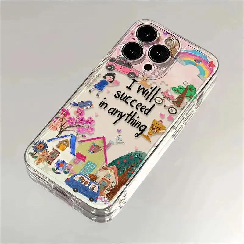 Graffiti Good Day Puzdro pre telefón pre Tecno Camon 30 20 Pova 6 5 Spark 10 Infinix Smart 8 7 POZNÁMKA HOT 40 30I 20I PRO 5G Cover