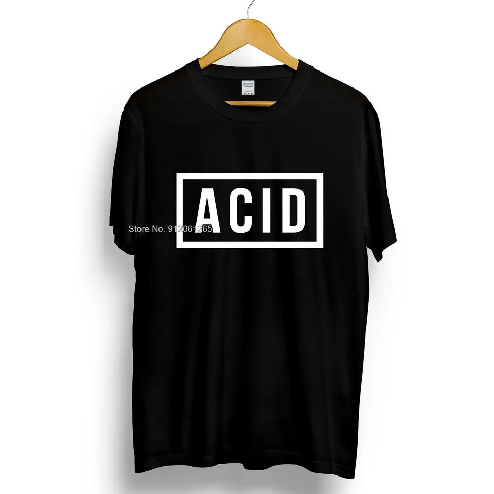 Grafické tričko Acid Block Grafické tričko 808 303 Techno House Underground Music Top letná módna módna camiseta maskulina bavlnená tričko