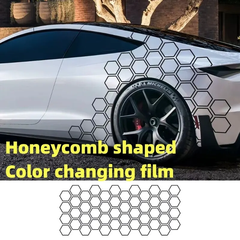 Grafika automobilu Honeycomb Open Style Sticker Automatické výzdoba ladenia na bočné nálepka pre Audi BMW Ford Kia Benz Hyundai Toyota Subaru