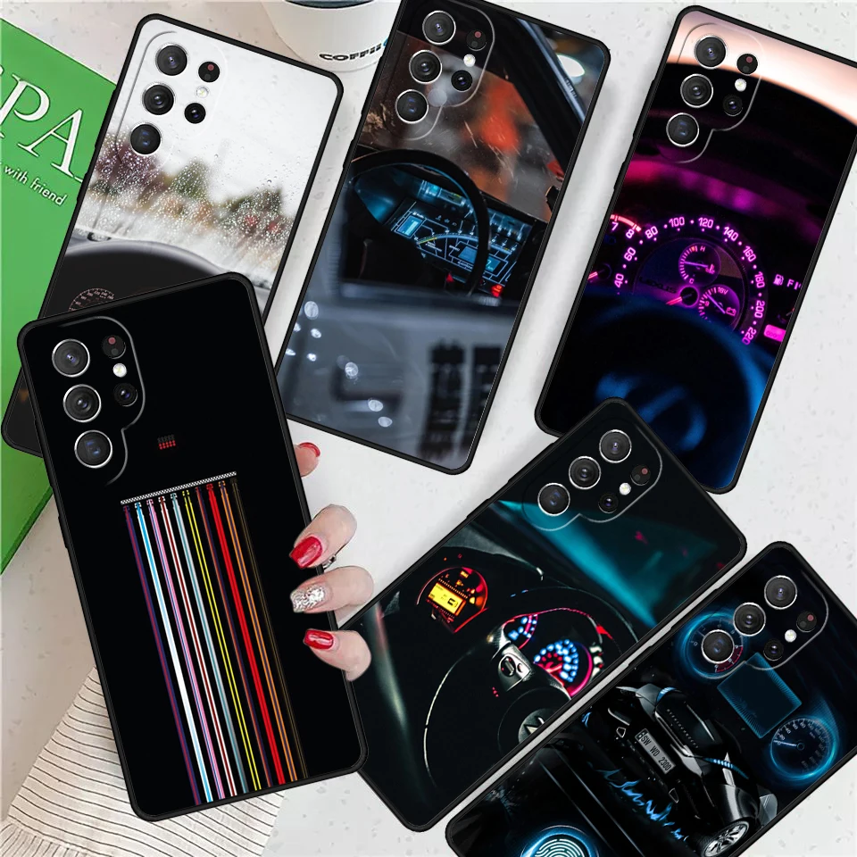 Grafika pre dashboard pre autá pre Samsung Galaxy S24 Ultra S21 S22 S8 S9 S10E Poznámka 10 20 Plus Fe S23 Cover telefónu Coque Coque