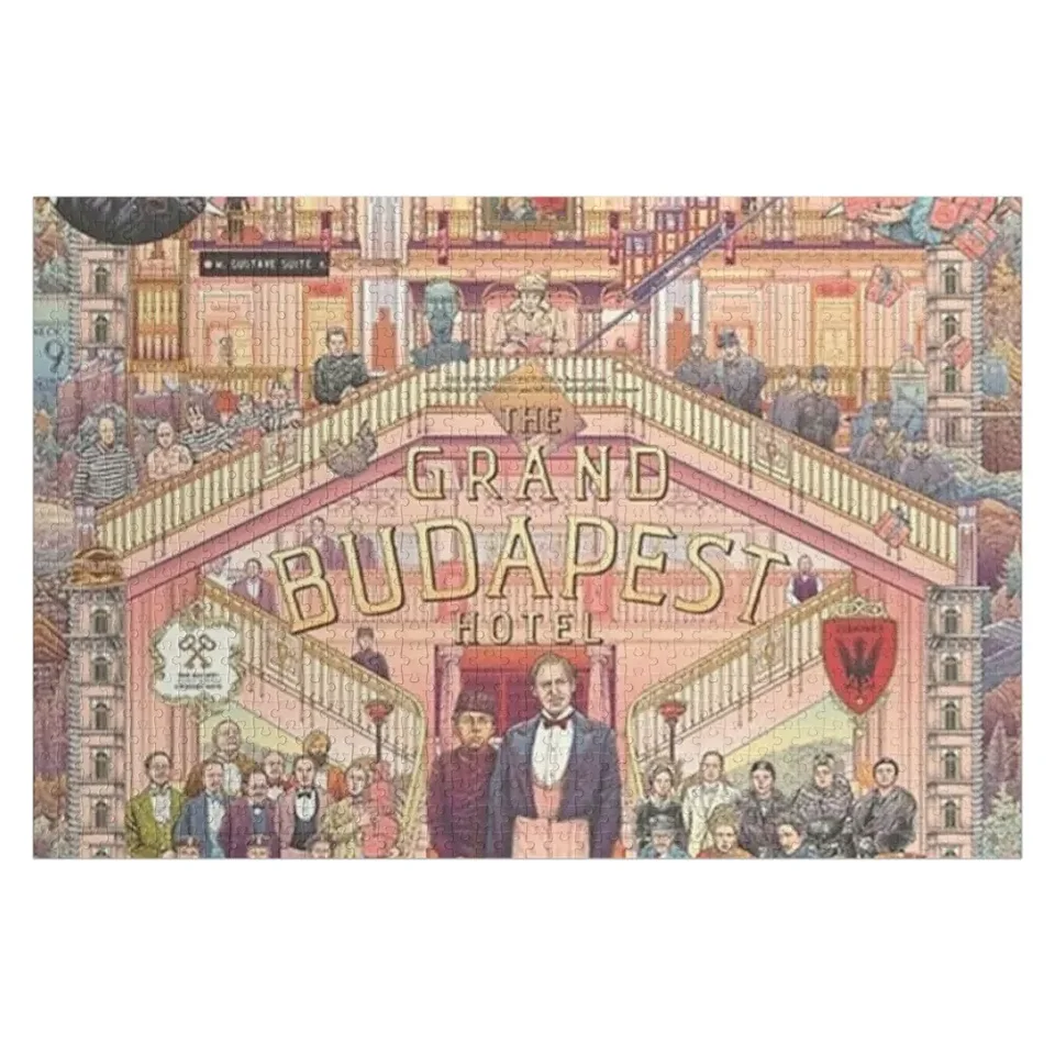 Grand Budapest Hotel (HQ) Plagát Jigsaw Puzzle Photo Prispôsobené fotografia Custom Wood Puzzle
