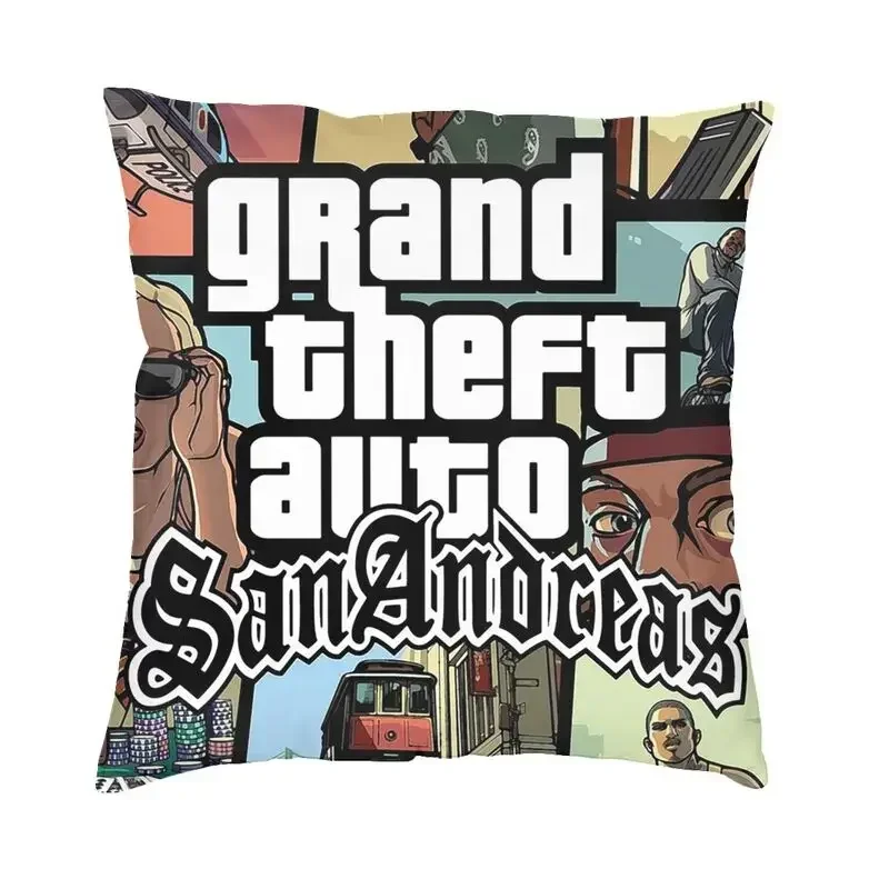 Grand Theft Auto San Andreas vankúš v obývacej izbe dekorácia Nordic GTA V Game Cushions for Sofa Square vankúš