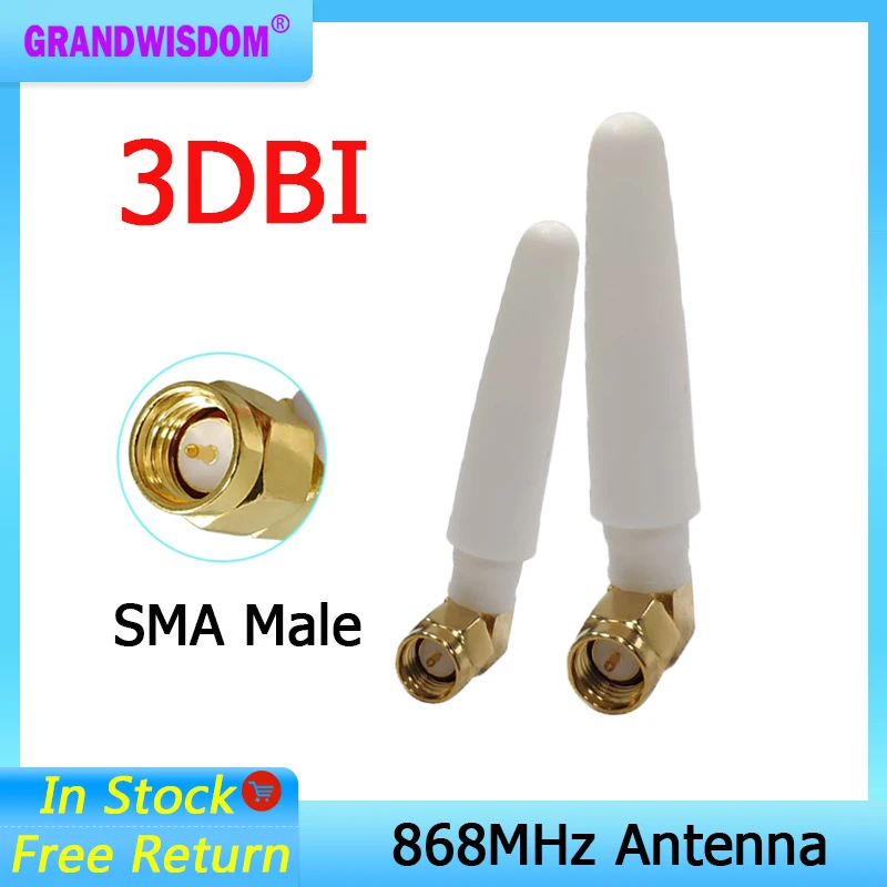 Grandwisdom 868MHz Anténa 3DBI SMA Muž 915MHz Lora Antene PBX IOT