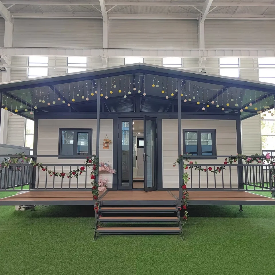 Granny Flat prenosný luxusný prefabina Villa 20 stôp 40 stôp prefabrikované domy skladacie rozbaliteľné kontajnerové domy 2 3 4 5 spálne