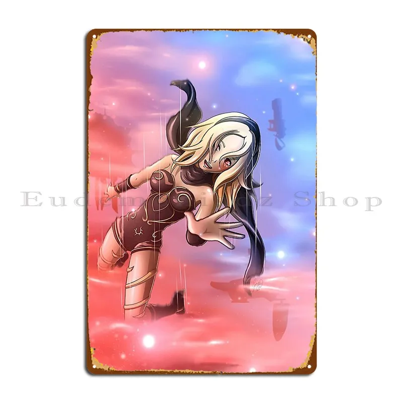 Gravity Rush Kat High Res Metal Plake Plaque Plagát Funny obývacia izba Nástenná jaskyňa prispôsobená plagátom domácej značky
