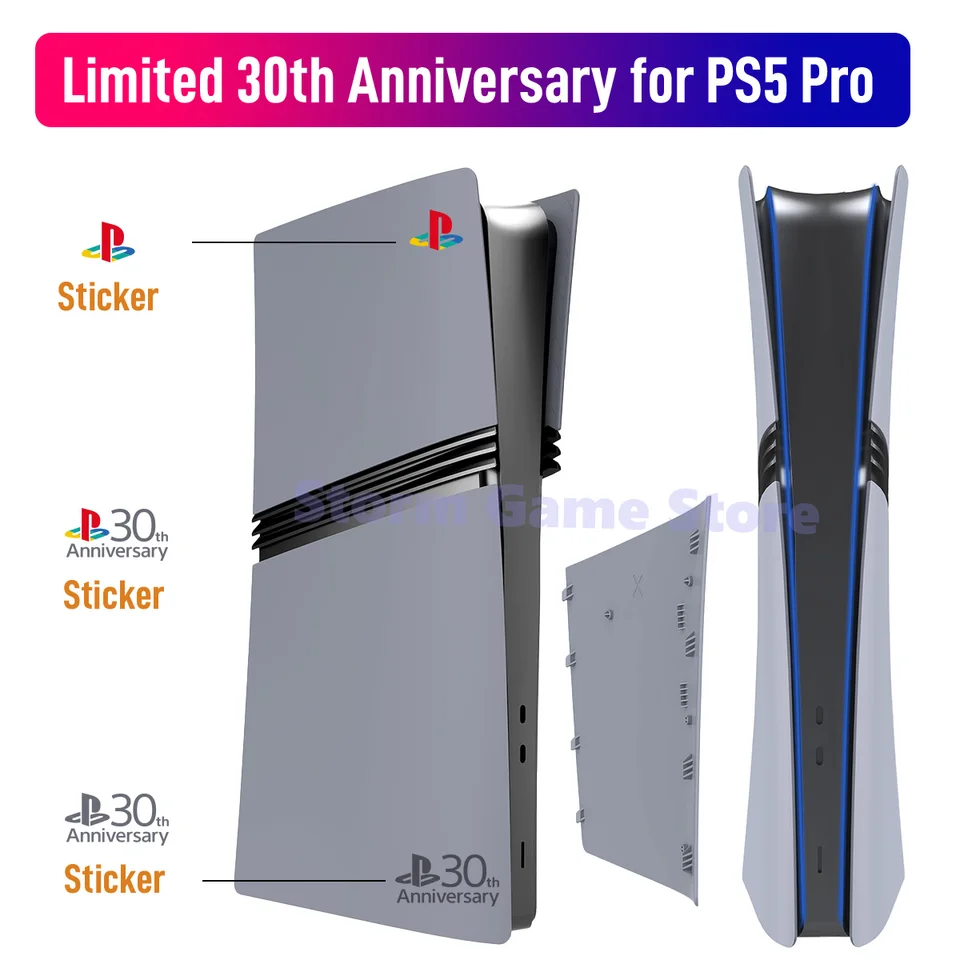 Gray Pro Disc Edition Cover Plates s logovou pokožkou a 30. výročie nálepky pre nové panely Panel Panels Panels Panels Panels Panels čelné