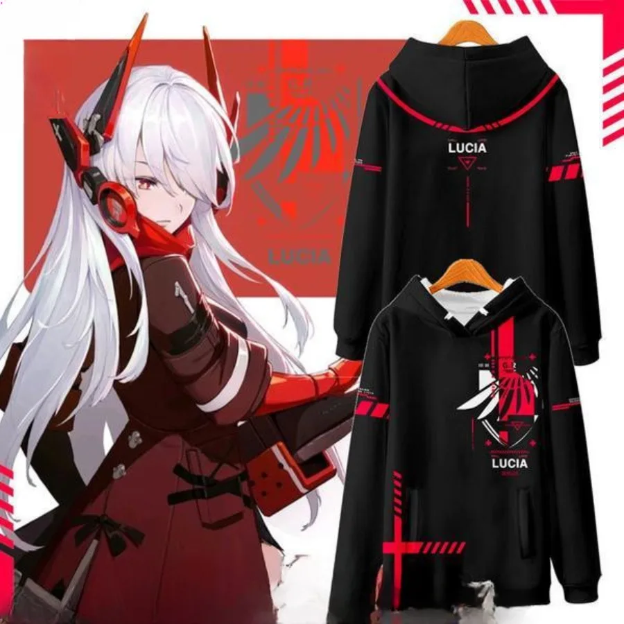 Gray Raven ： Trestanie Lucia Cosplay mikina Ženy Muži Harajuku Mikina Streetwear Hip Hop Hop Hop Long Ruckve Pullover Hooded bunda s kapucňou