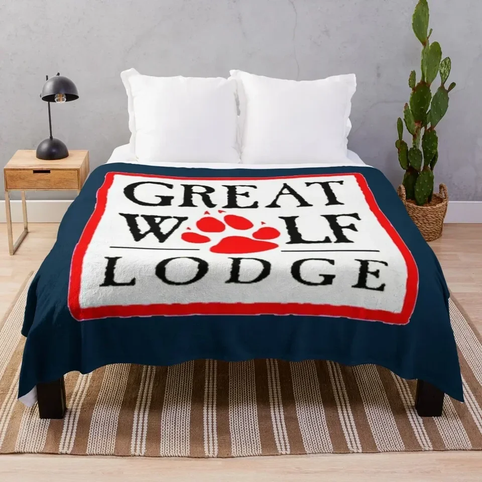 Great Wolf Lodge hodí prikrývku v stredu manga prikrývky na pohovke