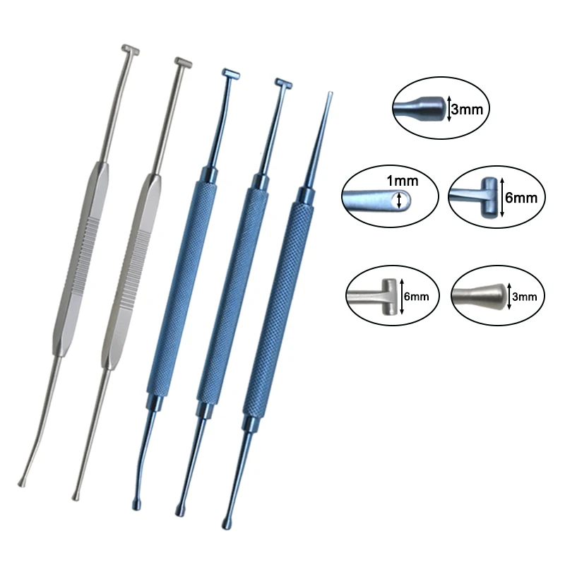 Greatlh Titanium Zliatina/z nehrdzavejúcej ocele Scleral depressor Ochelid Chirurgický nástroj Oftalmický prístroj