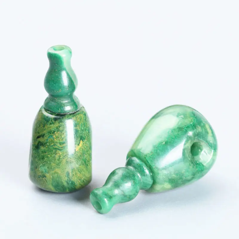 Green Chalcedon Drop Guru Stúpa korálky Jasper 3-cestné korálky na výrobu náramkov TSB0239
