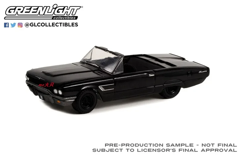 Greenlight 1:64 1965 Ford Thunderbird Convertible Diecasts & Hračky zliatiny zliatinový model pre detské detské darček