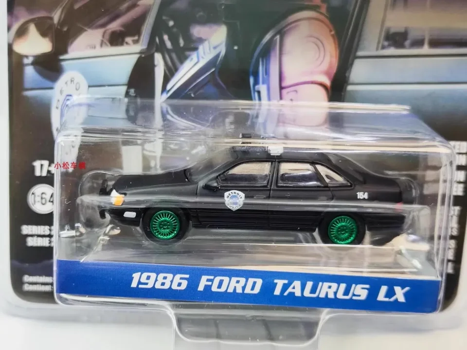 Greenlight 1:64 1986 Ford Taurus Lx Zelený stroj zliatiny Model auto odierajú kovové hračky narodeniny darček pre deti Boy