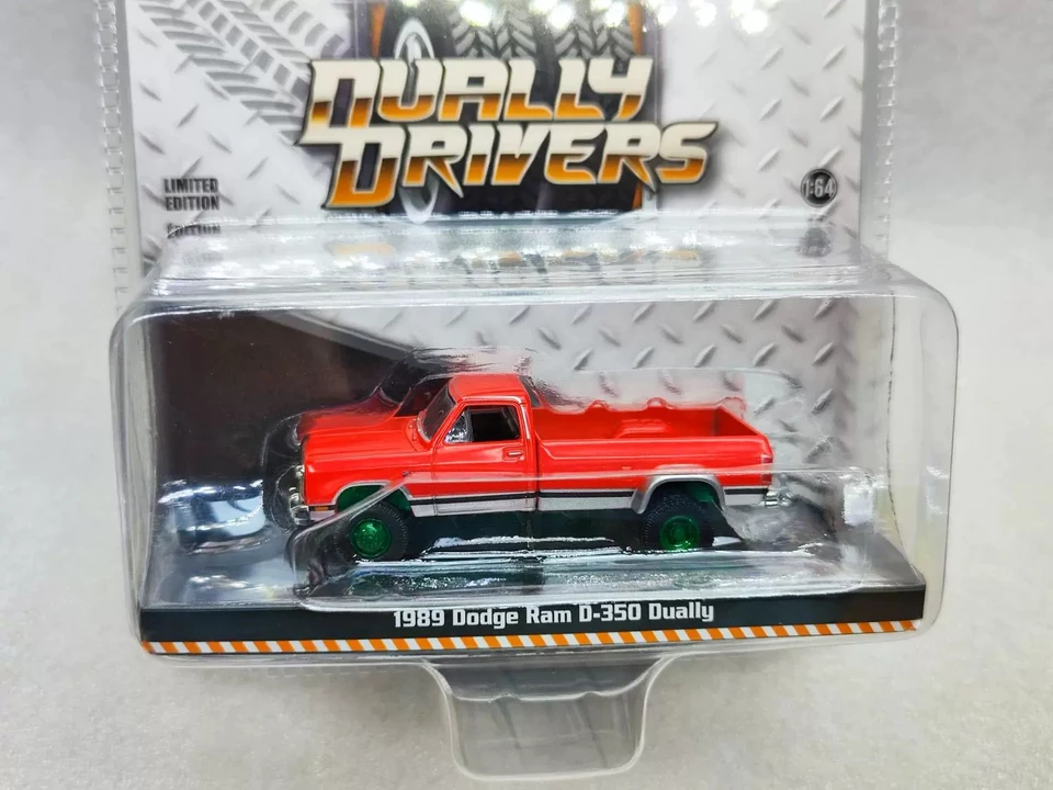 Greenlight 1:64 1989 Dodge Ram D-350 Dally Green Machine Model Model kovové hračky pre hračky pre deti Diecast Gift