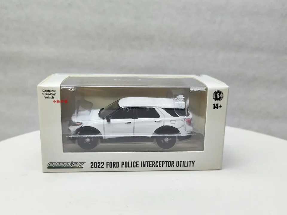 Greenlight 1:64 2022 Ford Interceptor Utility 43004 Model zliatiny vozidlá vozidlá pre deti pre deti kovové diela chlapcov darček