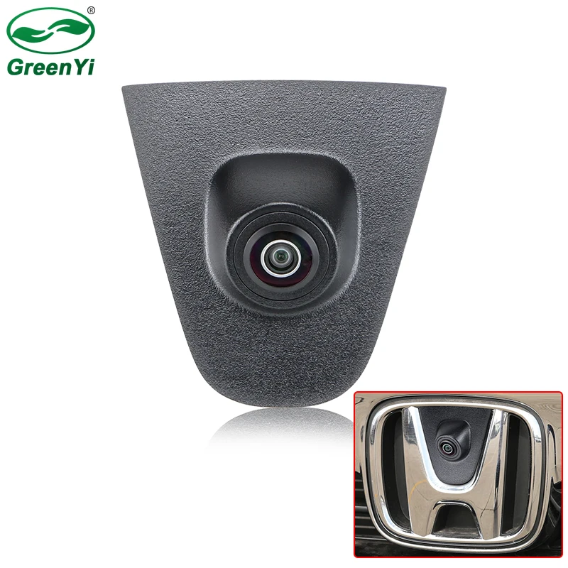 Greenyi CCD AHD 1080P Front View Camera pre Honda Crv Accord Fit City Civic Odyssey Spirior U-RV ROG-RV Jade Front Logo Mount Logo