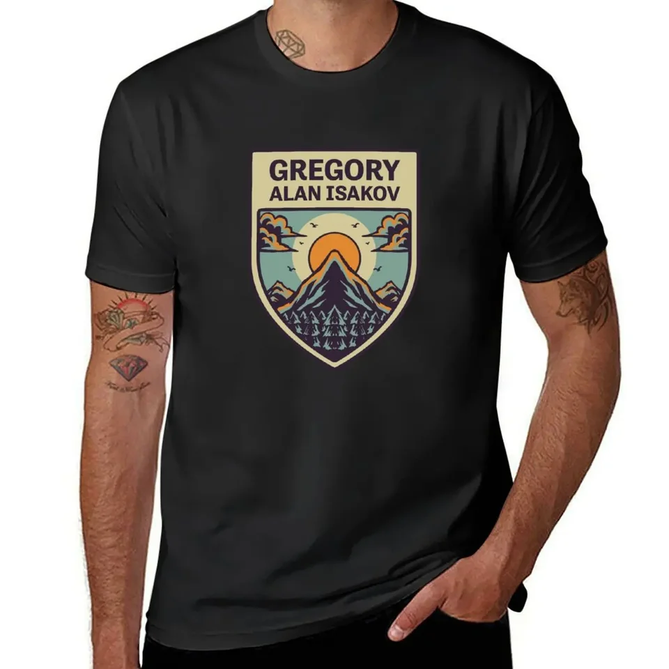 Gregory Alan Isakov Logo Tričko Vintage Tričká prevyšujú clá Essential T tričká pre mužov