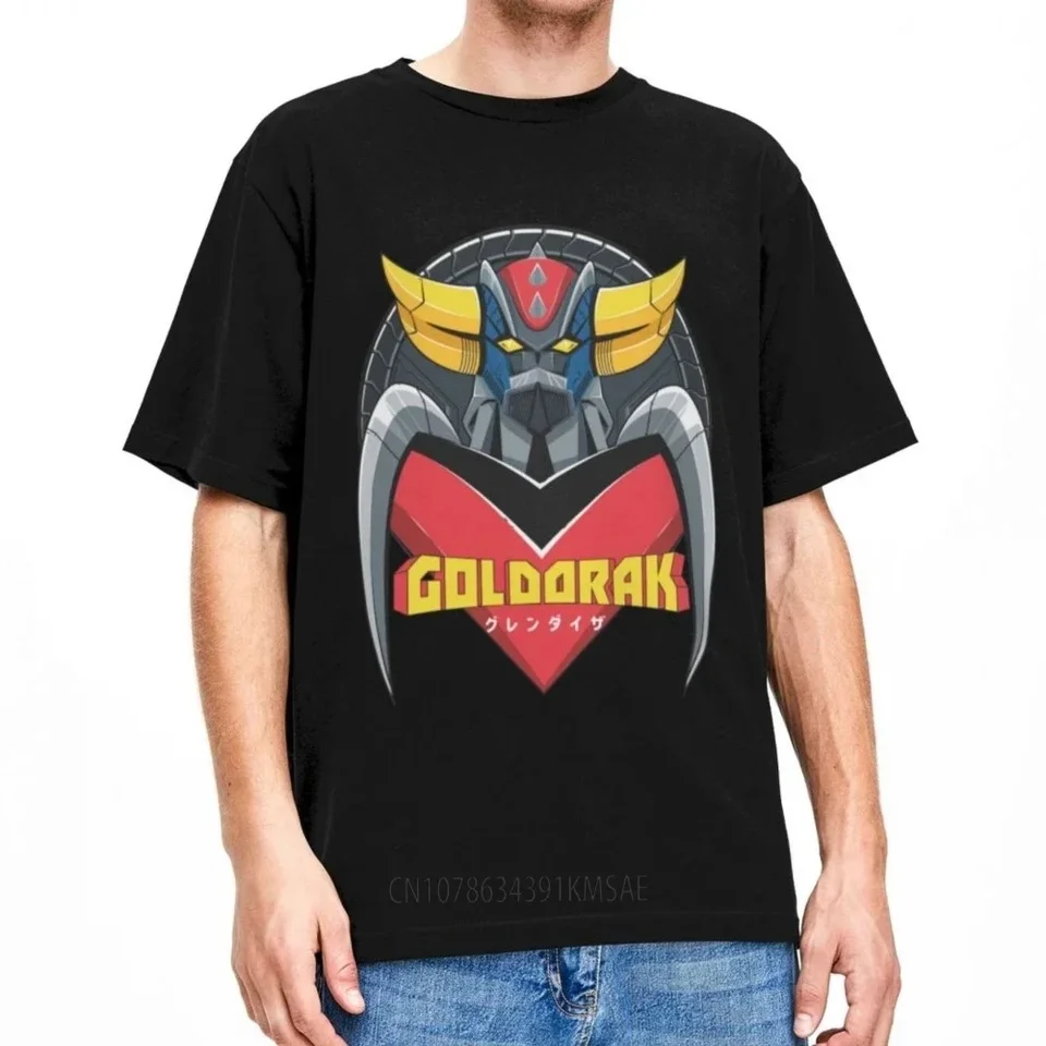 Grendizer UFO Robot for Men Dámske tričká Goldorak oblečenie Príležitostné tričko Tričká Cotton Celé sezóny oblečenie