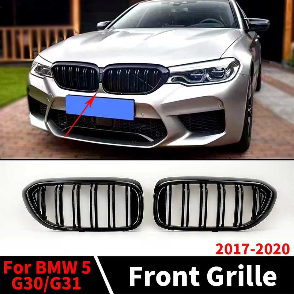GRILE GRILE GRILE GRILE pre predný nárazník pre mriežku pre BMW 5 G30 G31 2017-2020 525I 530I 540I 520D 530D M550D M550I 530E XDRIVE TUNING
