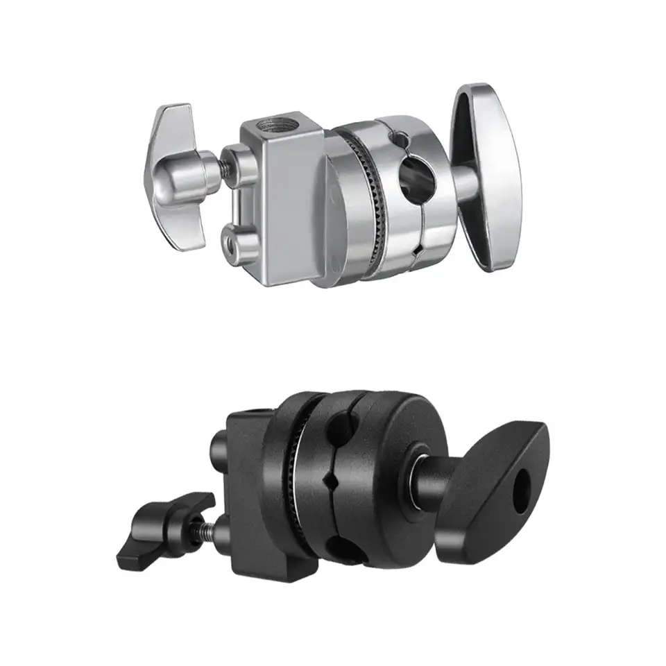Grip hlava pre svetelný stojan so 4 mm, 11 mm, 15 mm, 16 mm Mount Universal Clamp for Photography Studio Arm Rad Board