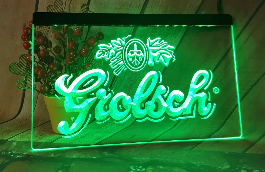 Grolsch LED Neon Light Sign, 3D znaky, bar, krčma, klub, veľkoobchod