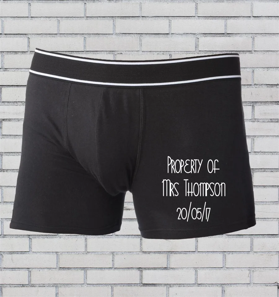 Groom Boxer Shorts, Personalizované boxerky, spodná bielizeň, svadobné boxerky, darček pre ženích, šortky z boxerov Groommans, nehnuteľnosť pani, pani