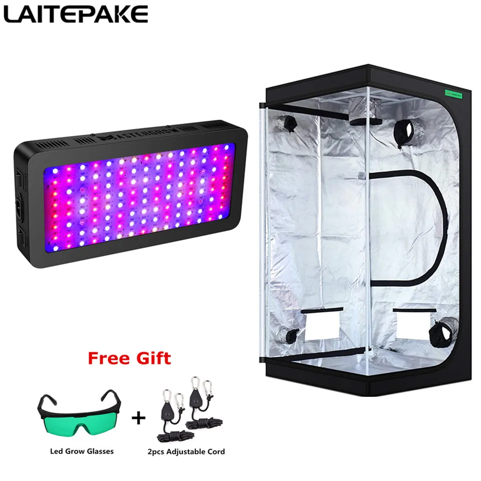 Grow Stan Room Kompletná súprava Full Spectrum LED Grow Light+Viacnásobná veľkosť pestovateľov Combo Hydroponický pestovaný systém pre vnútorné rastliny