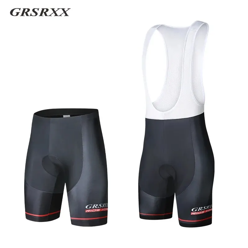 GRSRXX Cycling Shorts Pánske protišmykové rukoväte bicyklov bicykel Shockproof 5D podložka priedušná jazdecká bicykel Brib Short Ciclismo
