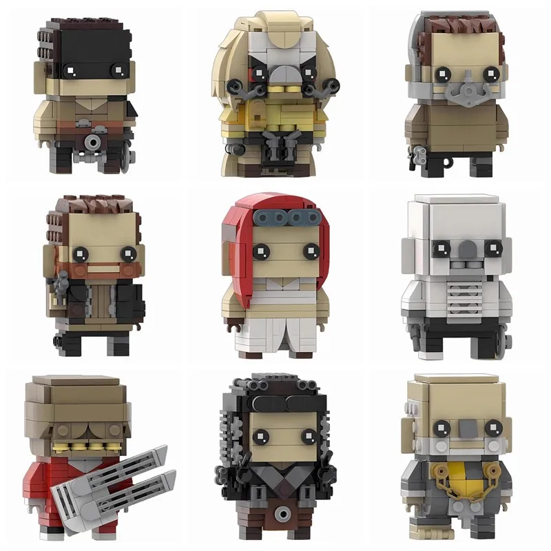 Gsban Maded Brickheadz Figures Max Immorted Joe Nux People Eater Coma-Doof Warrior MOC Building Blocks Hračky pre deti Darčeky