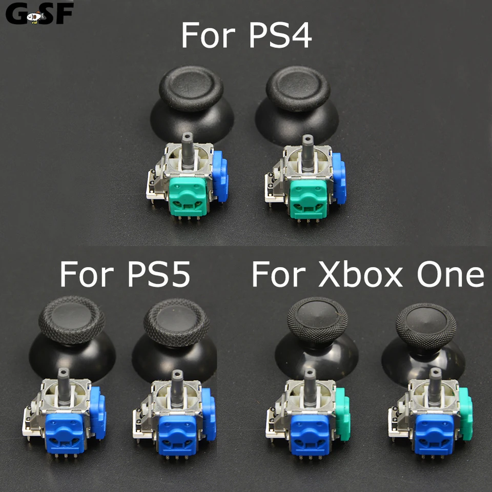 GSF For Hall Effect Joystick pre Xbox One /PS4 /PS5 Generic Controller Power Analog Stick Caps a výmena snímača 3D modulu