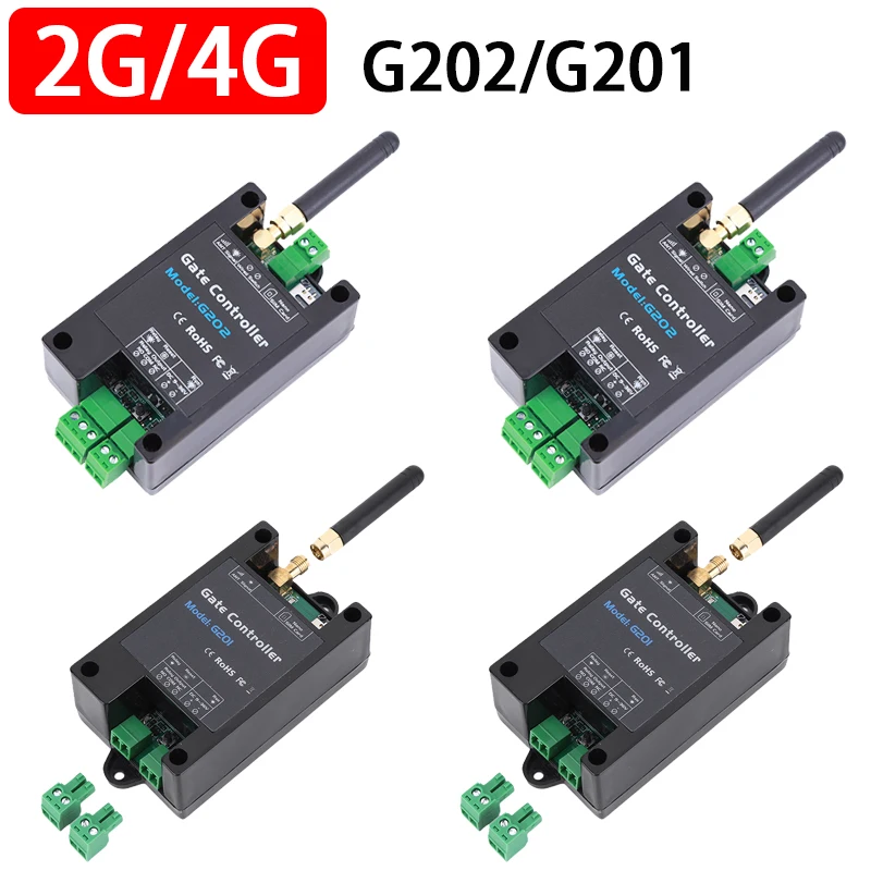 GSM 201/202 Gate Opener Relay prepínač mobilného telefónu Mobilný telefón Diaľkový otvárač dverí pomocou bezplatného hovoru 850/900/1800/1900 MHz 2G/4G Prístup do dverí