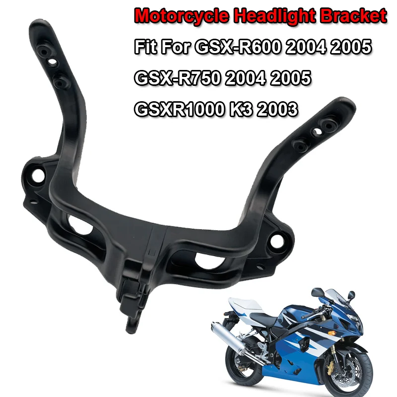 GSX-R1000 2003 Motocykel predný horný kapotáž svetlometový svetlomet STAND LEATH TAKET FIT FOR FOR SUZUKI GSX-R600 GSX-R750 GSXR750 2004 2005