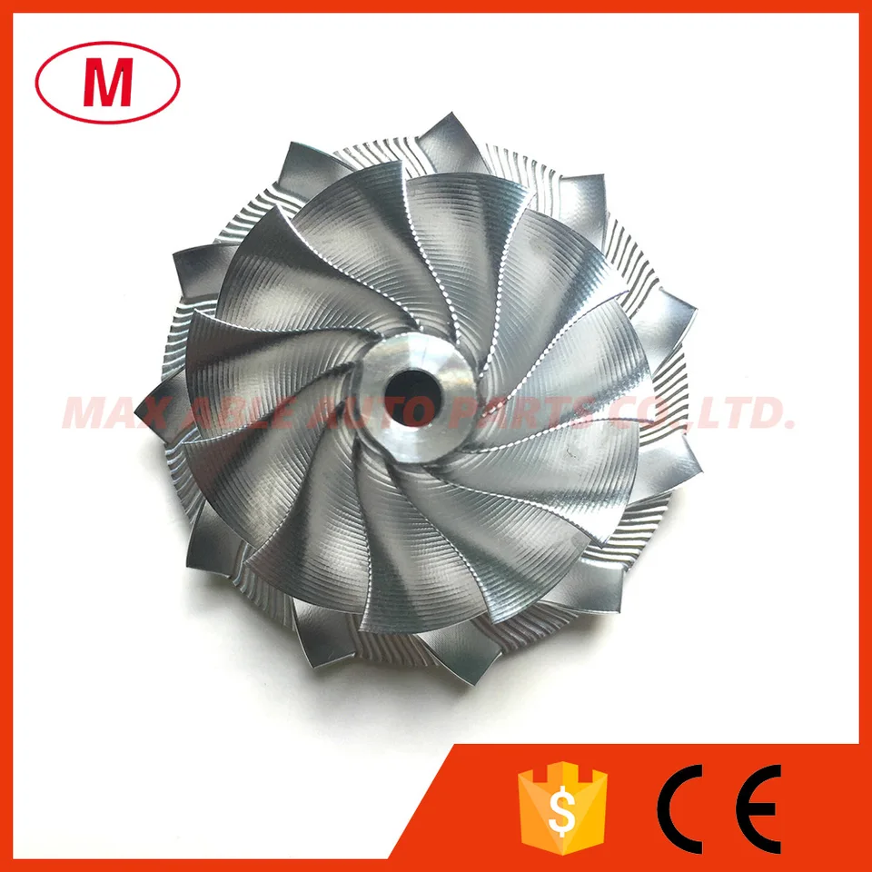 GT15-25 784369-0002 44,39/60,01 mm 11+0 Čepele Vysoko výkonné turbo hliník 2618/Pointle mletie/Turbo Compressor Wheel Wheel