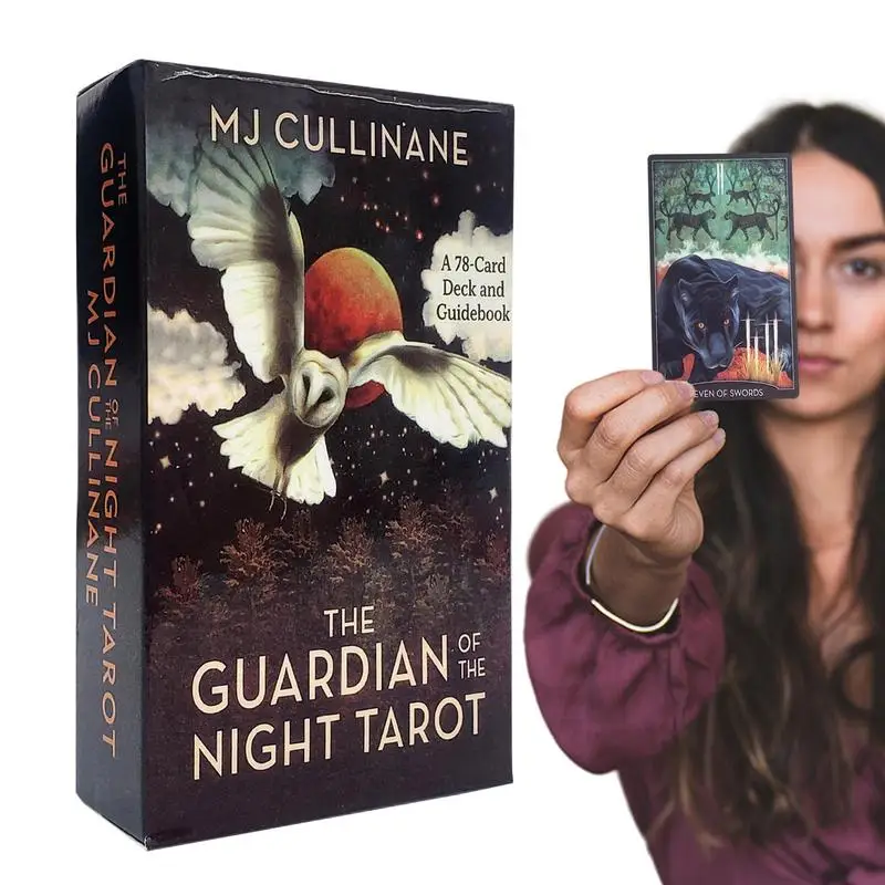 Guardian of the Night Tarot 78ks Tarot karty pre začiatočníkov pre začiatočníkov na voľný čas na stolovú hru Zábava stolová hra hracie karty Oracle Cards