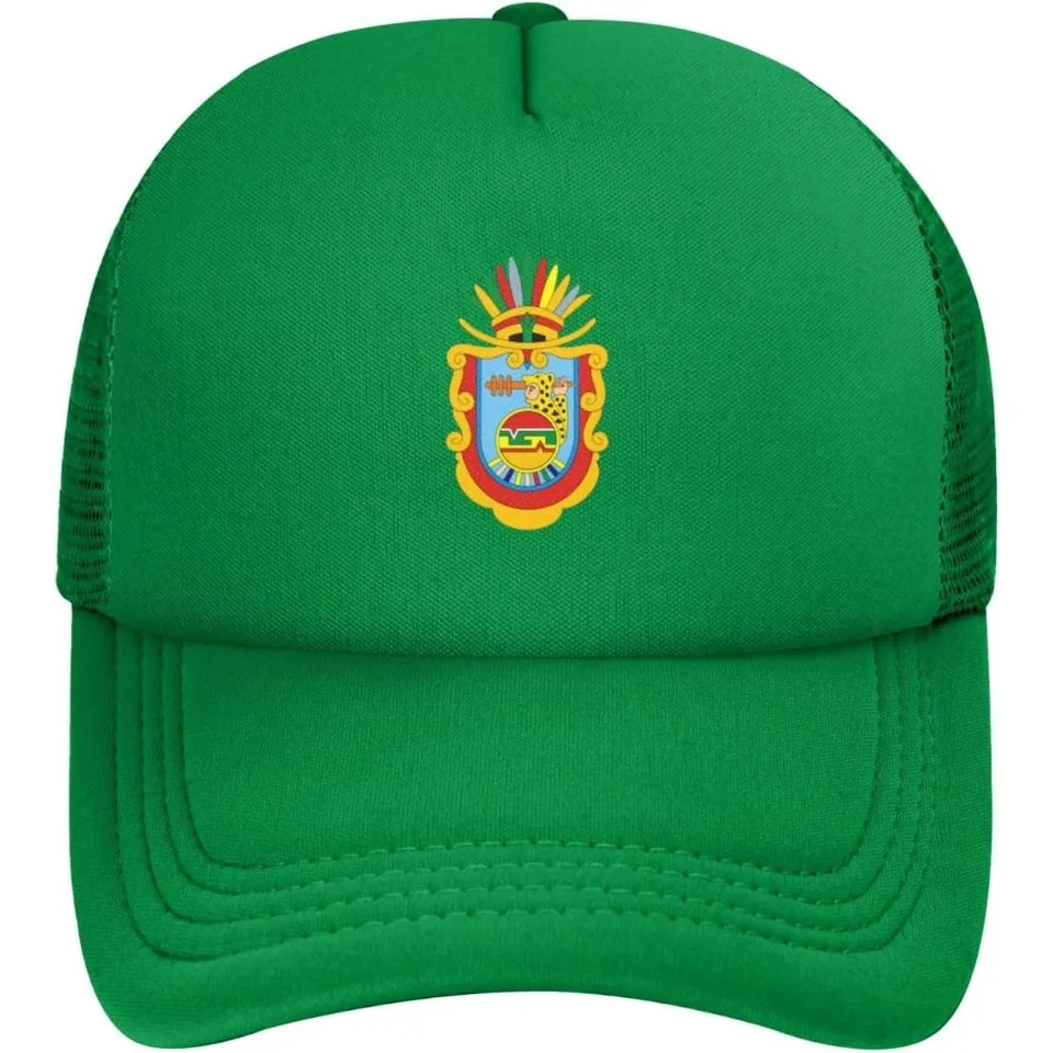 Guerrero Mexico Štátna vlajka unisex pre dospelých klasický sieťový baseball čiapka Snapback klobúk mriežková klobúk čierna