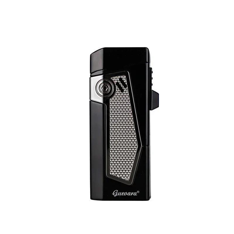 Guevara Windproof Cigar Righter 4 Jet Flame s punčovým držiak na prenosnú multifunkčnú doplňovateľnú výplňové doplnky