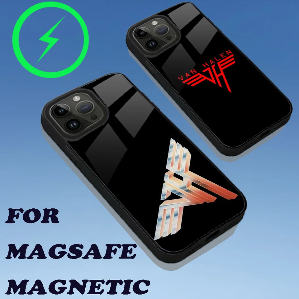 Guitar E-Eddie van H-Halen telefónny puzdro pre iPhone 15,14,13,12,11, Plus, Pro, Max Mini Magsafe Magnetic Wireless nabíjanie