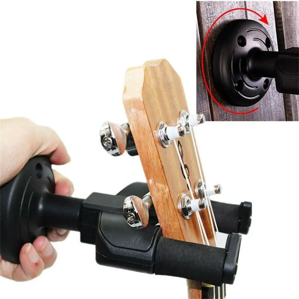 Guitar Hanger Hook Wall Mount Bracket Rack Displej gitary basové doplnky držiak háčika pre gitaru ukulele banjo mandolin husle