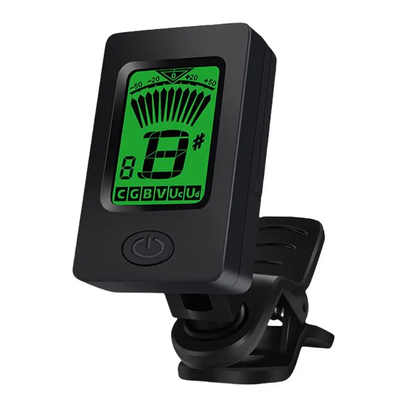 Guitar Tuner LCD Display Musical Instrument Tuner Rýchle presné nástroje ladenie pre akustické gitary a elektrické gitary