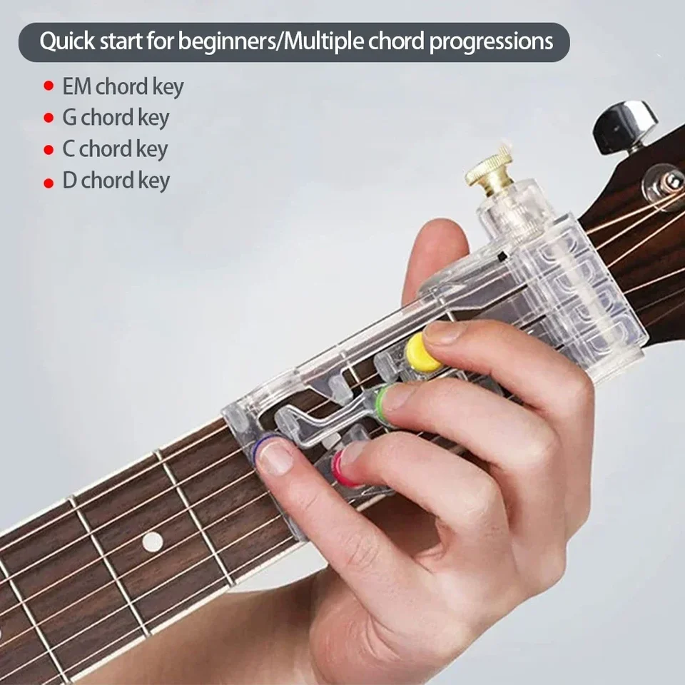 Guitarový začiatočník tréning akordu učenie nástrojov na prsty bezbolestné prílohy Praktické príslušenstvo