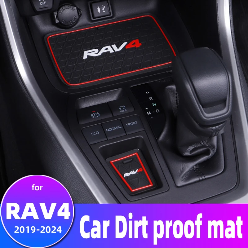 Gumové podložky Gumové podložky pre gumové podložky pre gumové podložky pre protišmyky pre Toyota Rav4 2019 2020 2021 RAV 4 50 Vnútorné dekorácie Príslušenstvo DUCH DUST PAD