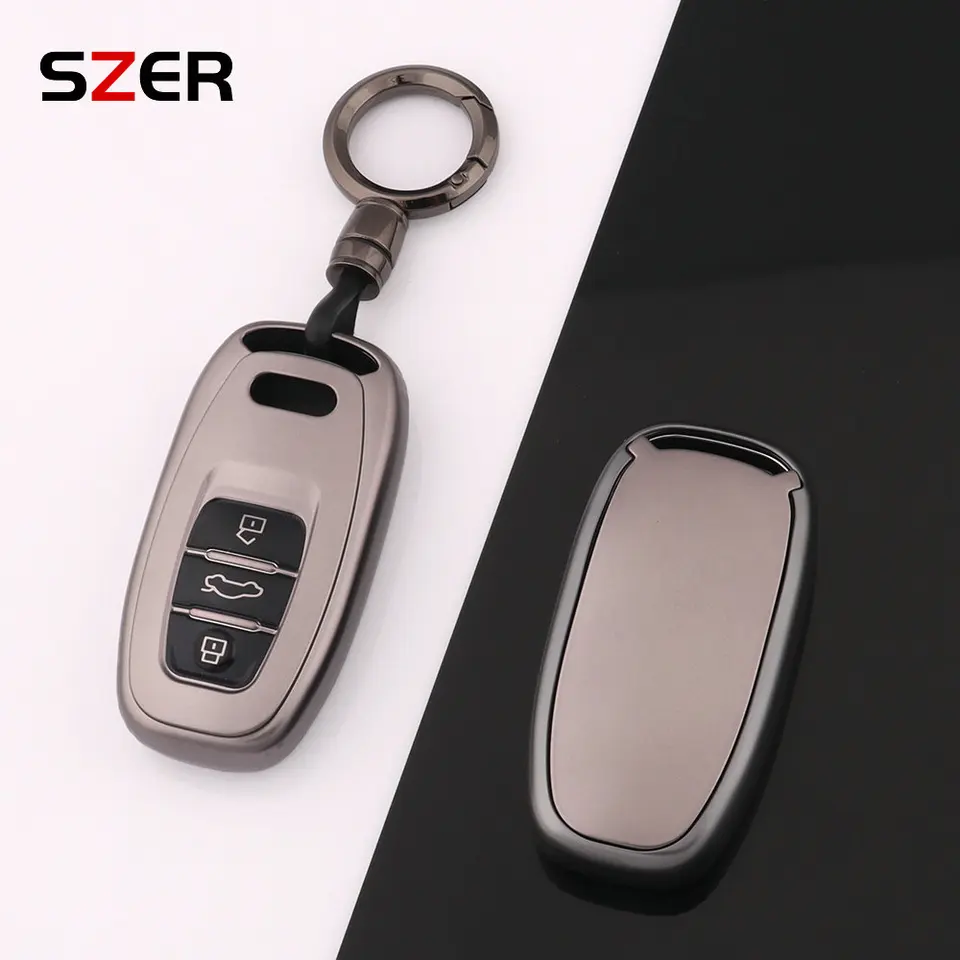 Gun Grey TPU Case Case Case pre Audi A1 A3 8V A4 B8 B9 A5 A6 C7 A7 A8 Q3 Q5 Q7 S4 S6 S7 S8 S8 S8 TT Klávesový chránený chránič kľúča Kľúčoky