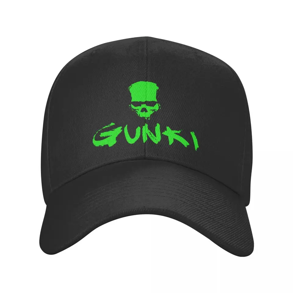 Gunki logo rybárska rybárska rybárska lebka Caps Men Ženy Gunki Hat Trucker Hat Racing Cap Plyning Polyester Baseball Summer