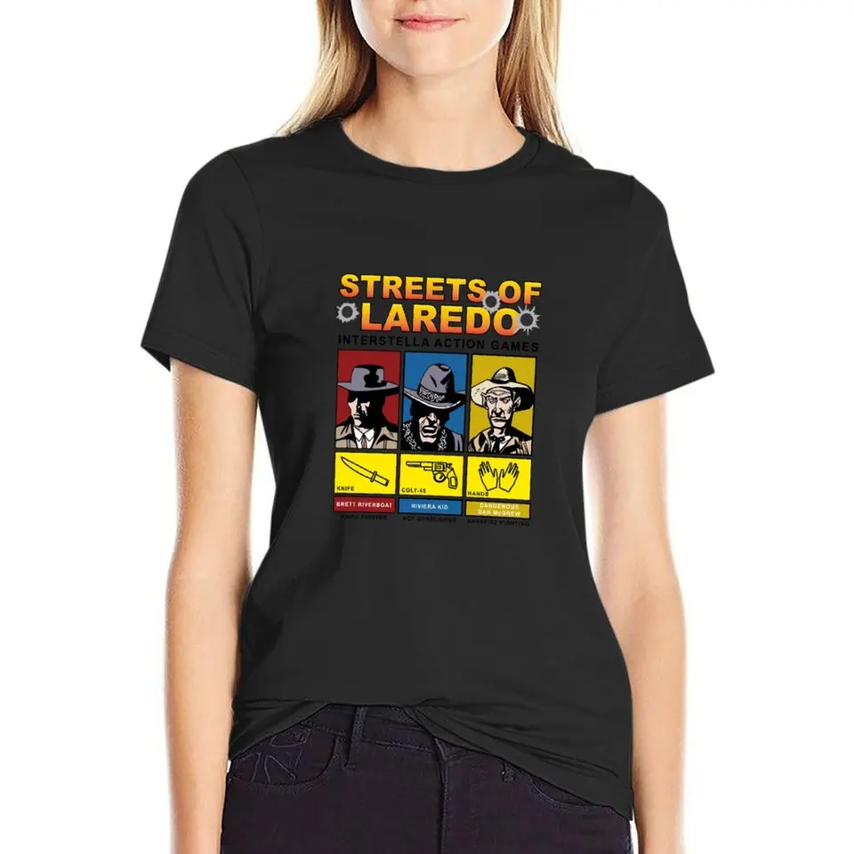 GURNENS OF APOCALYPSE STREETS OF LAREDO Game Tričko Anime košele Grafické odpaliská OBLASTNÉ VELISKY Biele tričká pre ženy