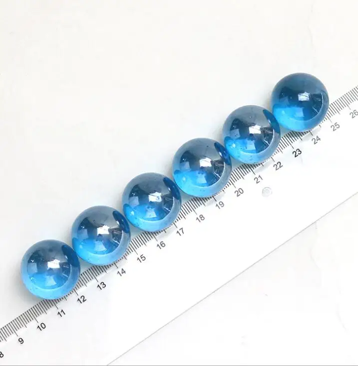guľky 25 mm 10ks sklenené guľky gule pinball stroj čary Čisté domáce ryby Tank Dekorácie Váza akváriové hračky pre deti