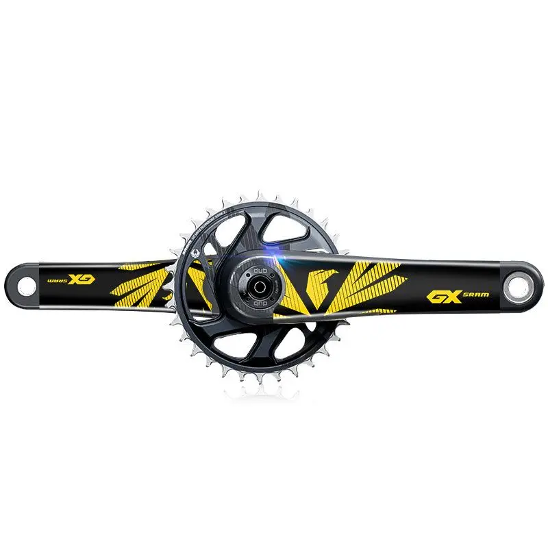 GX uhlíkový bicykel slepka na kľuku MTB Road Road Bicycle Crank Dekorácie obtisky cyklovanie opravy poškriabania pasta nepremokavý ochranný film