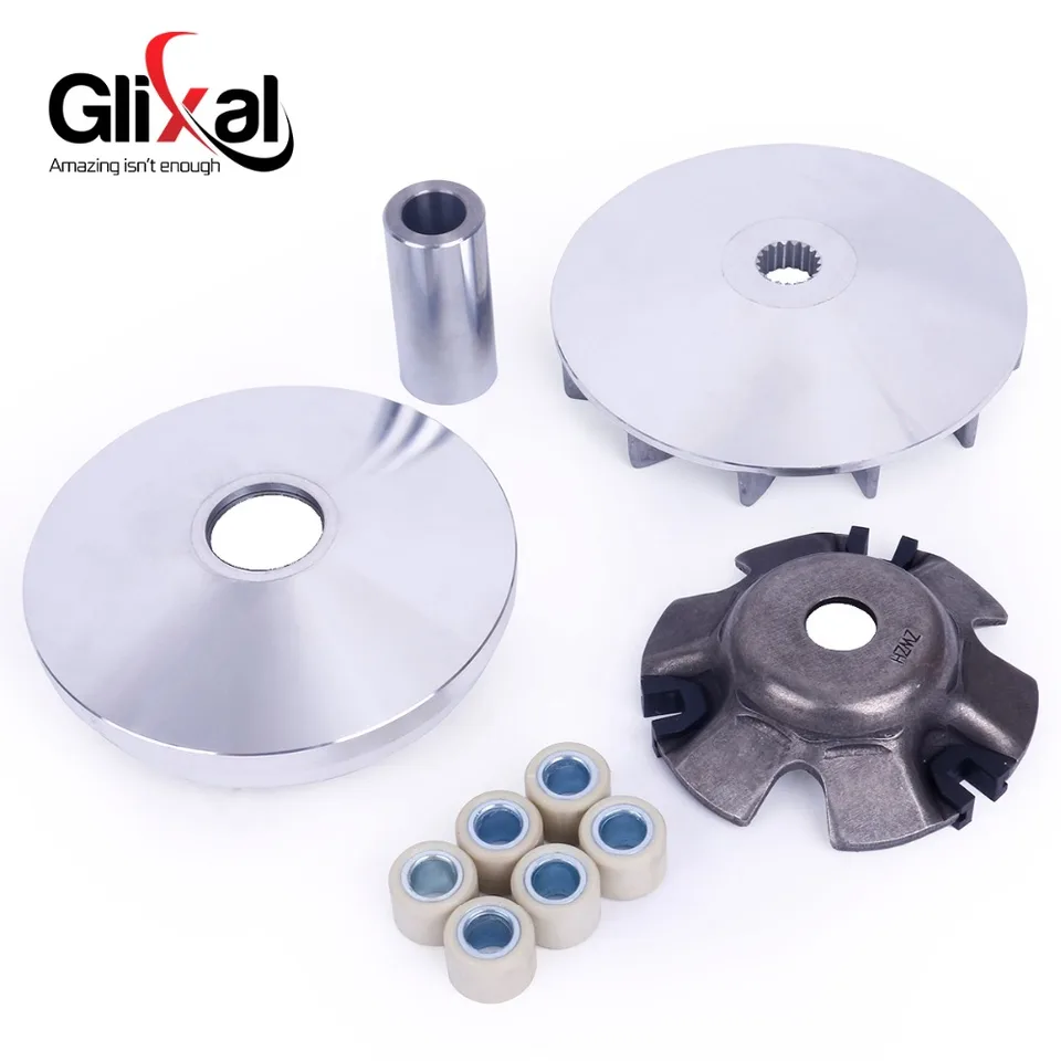 Gy6 125cc 150cc Variator Kit Súprava predná spojka pohon s kladkou s valčekmi pre 152QMI 157QMJ Čínsky skúter moped go Kart UTV