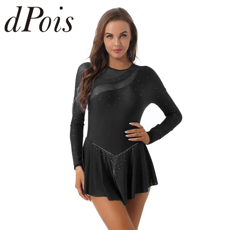 Gymnastika pre dospelých Gymnastika pre ženy pre ženy Dance Dance Dance Daident Femme ľadová krasokorčuľovanie kombinézy Bodysuit Dancewear