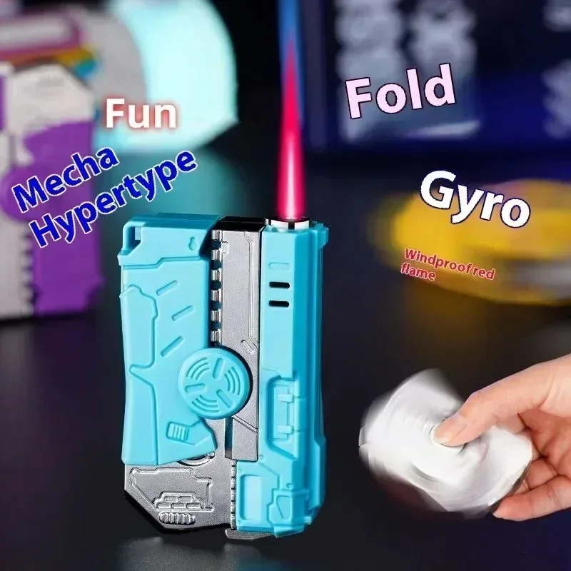 Gyro skladanie a rotujúce ľahšie vetruvzdorné červené plameňové cyklické inflačné hračky hračky pre hračky Fajčenie Darčeky