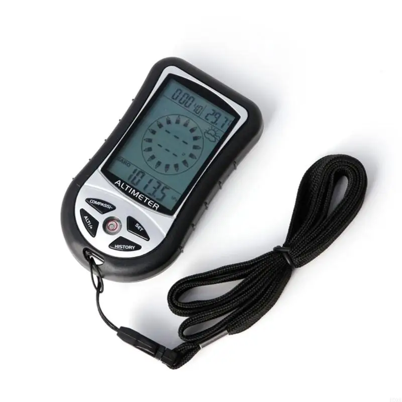 H0XE Digital 8 v 1 LCD Compass Barometer výškomer Termo Termolt Clock Calendar